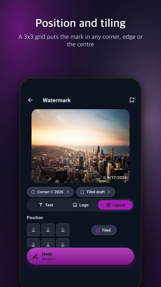 Photo Watermark & Rename screenshot 2