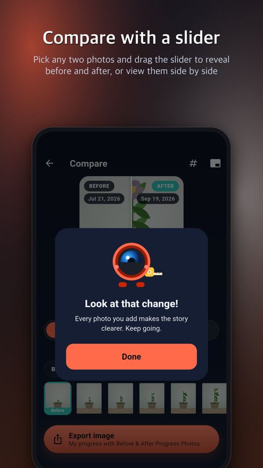 Before & After Progress Photos screenshot 2