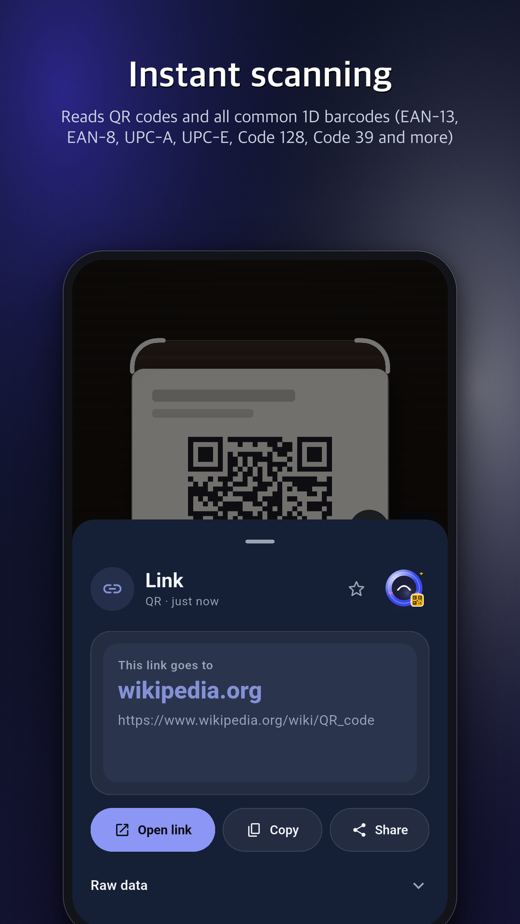 QR & Barcode Scanner screenshot 1